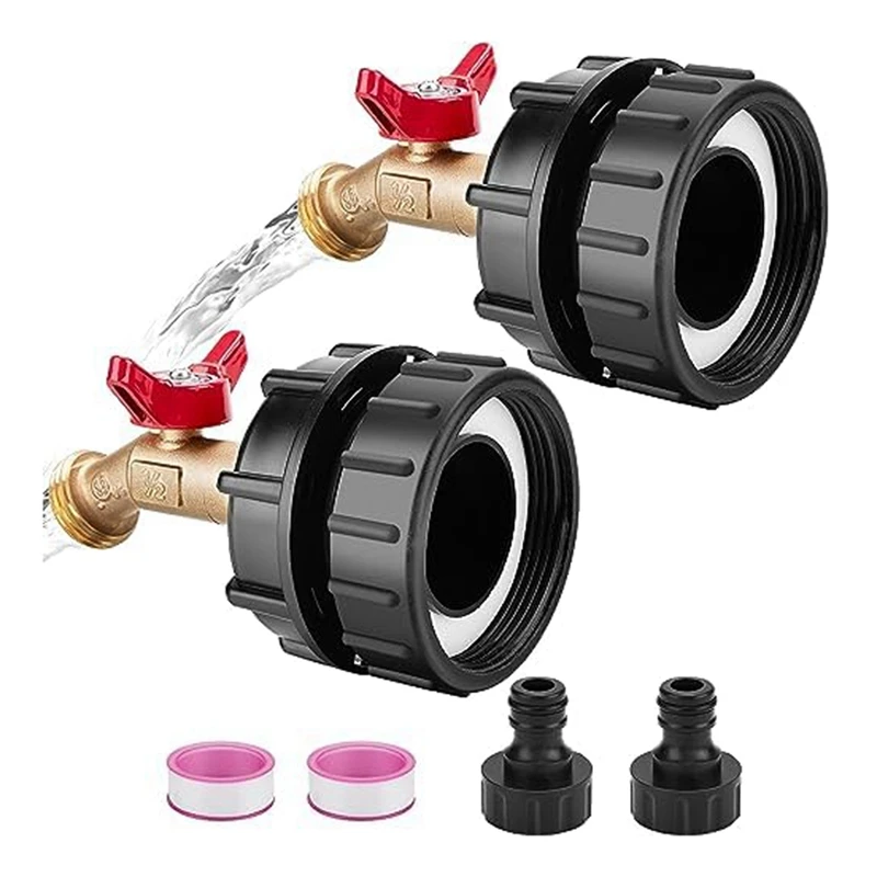 

Быстроразъемный соединитель для шланга IBC тонкий цилиндрический шарнир 2,44 дюйма адаптер с тонкой резьбой Подходит для 275-330 галлонов, наружный вход NPT 1/2 дюйма