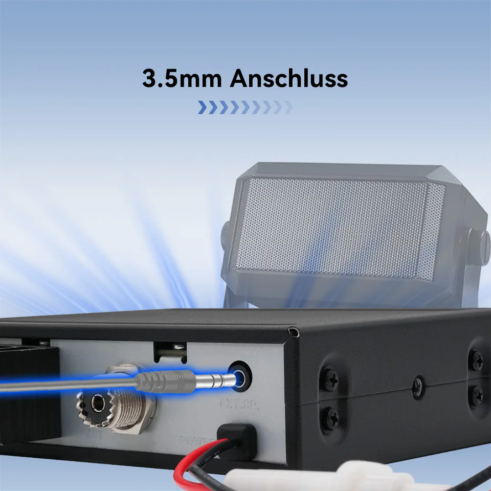 Retevis MB63A CB Autoradio 12/24V Power Long Range CB Mobile Radiosender Professioneller Kommunikator AMFM Amateurfunkkanal 9/19 – Detail 13