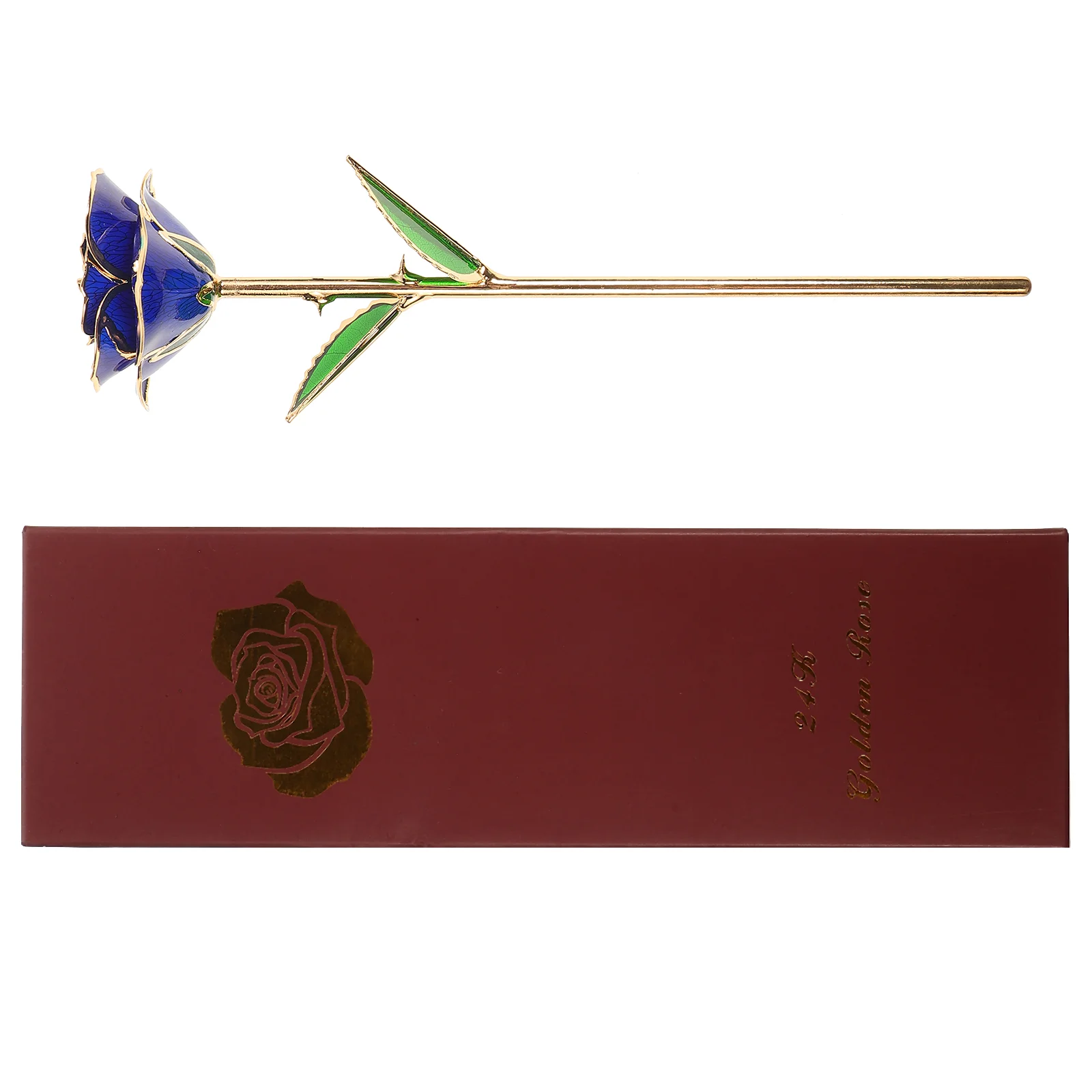 

Blooming Lacquered 24K Gold Roses Plated Real Rose Birthday Valentine's Day Anniversary Mother's Day Gift with Souvenir Bag