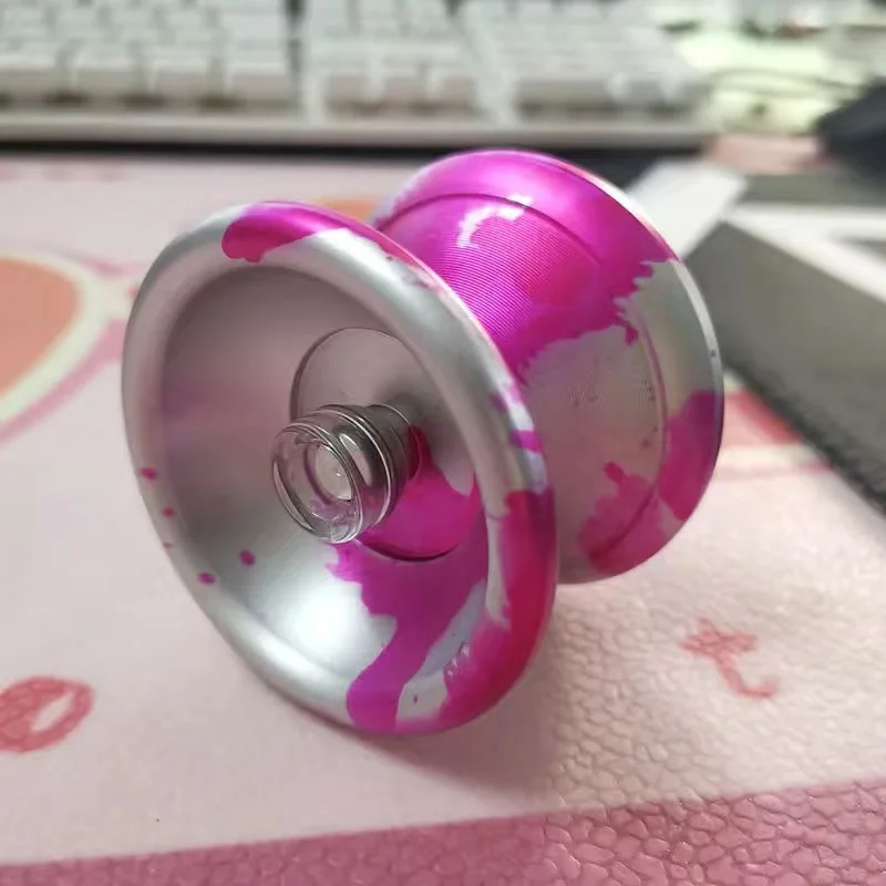 Splash-ink Professional Response Yoyo Classic Aluminum Alloy Metal Yoyo with Spinning String 10 Ball Stainless KK Bearing