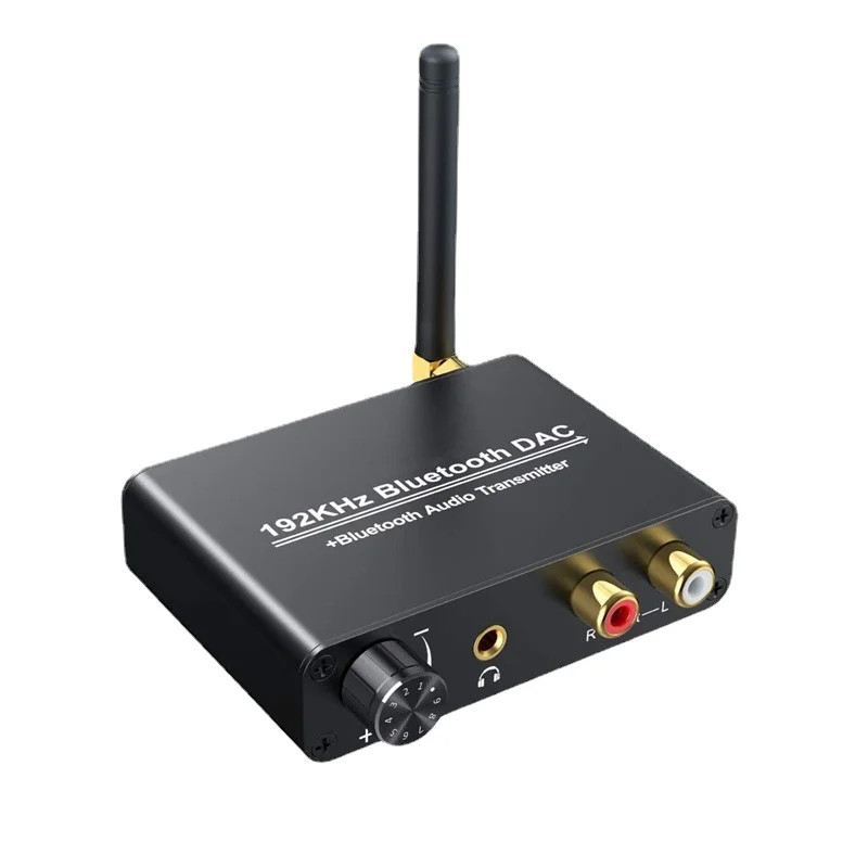 

Bluetooth 5.0 Digital Coaxial Audio Converter - Analog To Fiber Optic Signal with 3.5mm Audio Output for Amplifiers and Bluetoot