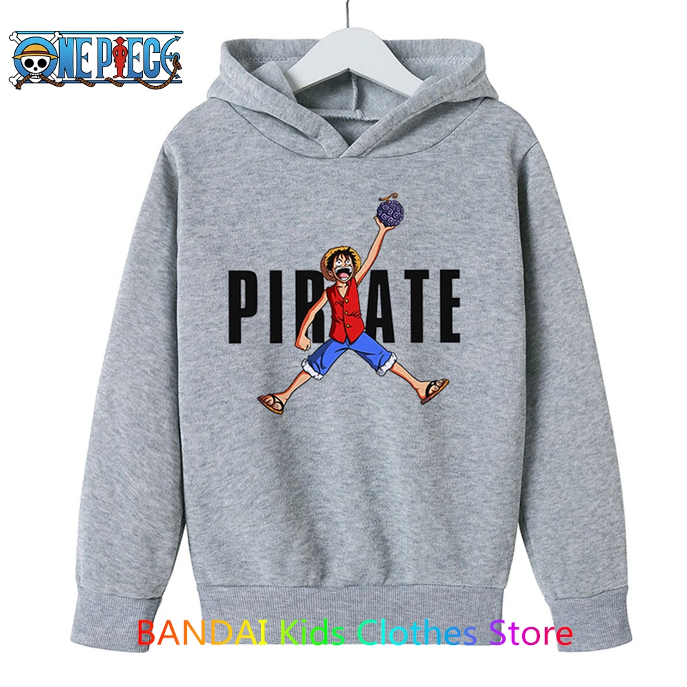 2023 Spring Autumn One Piece Hoodie For Boys Anime Luffy Hoodie