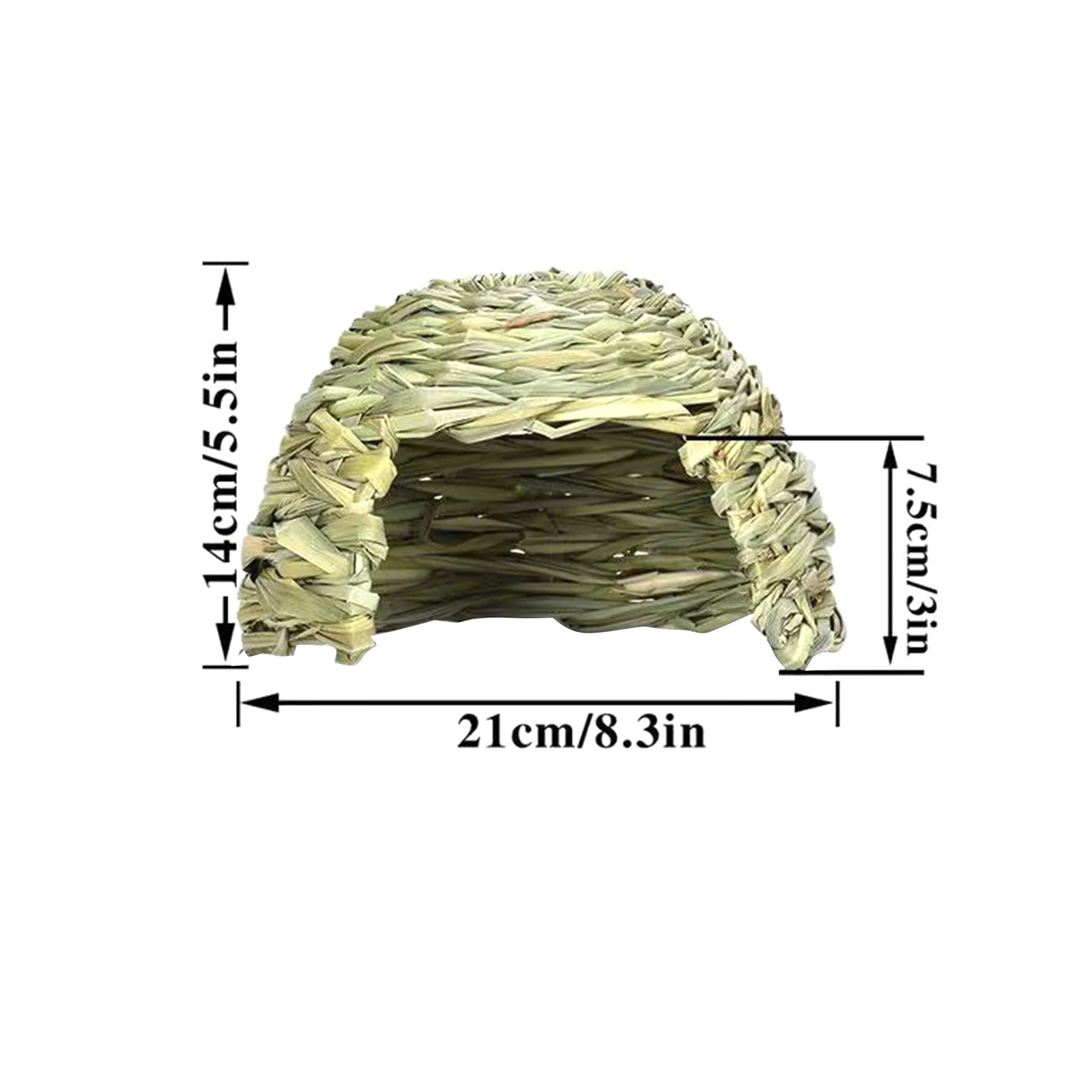 Grass House for Rabbit Comfortable Playhouse Rabbit Grass Bed Bunny Tunnel for Chinchilla Ferret Hamster Play and Sleep pet sleeping bed pet house pet sleeping mat pet cave bed