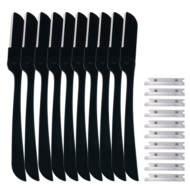 5/10Pcs Facial Face Razor Eyebrow Trimmers Blades Shaver Knife Blade Eye Brow Shaping Hair Remover Tools