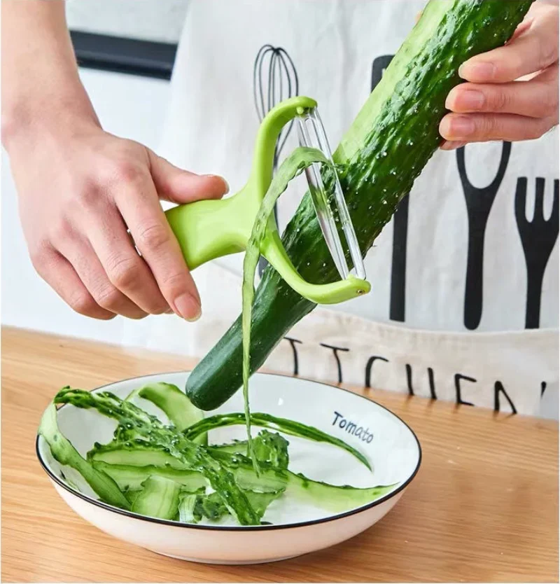 Description Picture 6 of item1/2/3pcs Wide Mouth Grater for Cabbage Manual Fruits Peeler Knife Multifunction Vegetables Slicer Cutter Vegetable Tools