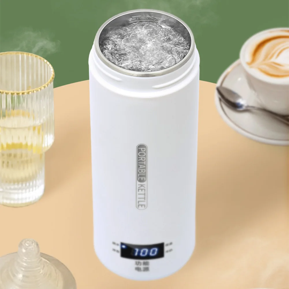 500ML Portable Electric Kettle with LCD Display 4 Temperature Settings Small Travel Electric Kettle Mini Hot Water Boiler