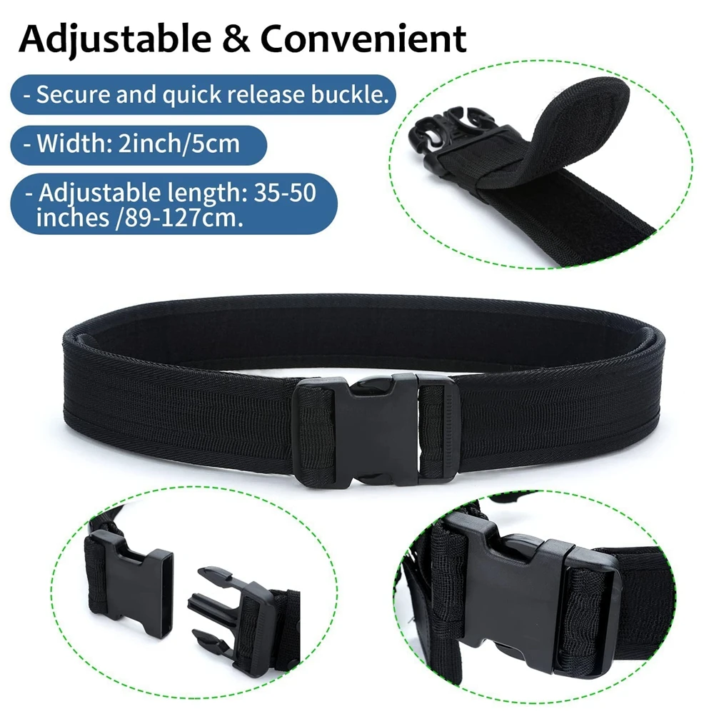 Duty Belts Tactical Modular Equipment Security Utility Belt 10 Components Pouches Bags Holster Gear Security Guard Belt