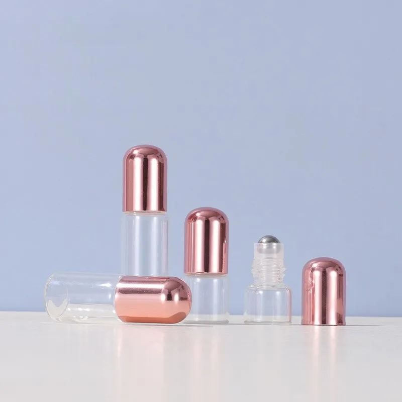 1-10ML Ball Perfume Dispenser Bottle High Grade Portable Essential Oil Glass Bead Bottles Refillable Small Sample Container 4
