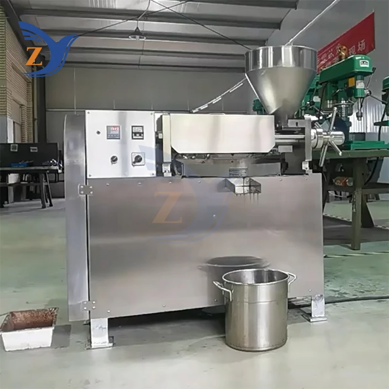 Oil Pressers Machine 30-40kg Per Hours Seeds Sunflower Sesame Coconut Peanut Vegetable Bean Hot Cold Commercial Extraction Maker 2