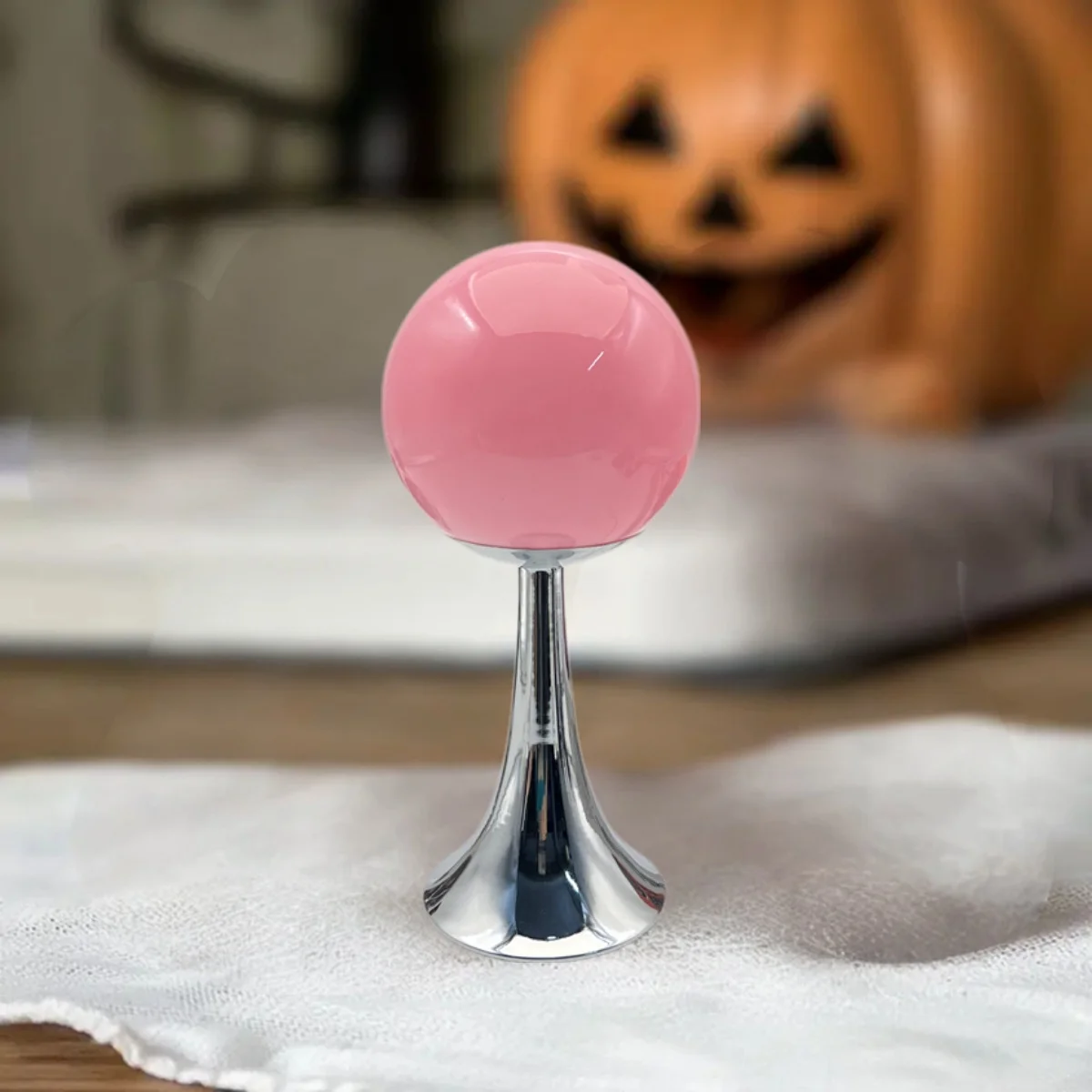 Glass Round Home Table Lamp Room Decoration Hotel Bedside Desk Lamps Girl Bedroom Atmosphere Lighting Night Light Desktop Lamp 3