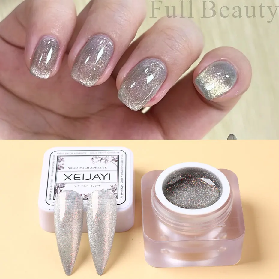1 PCS Silver Cat's Eye Magnetic Nail Polish Glue (PPG-134)
