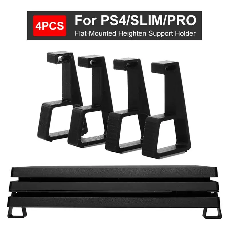Staffa Orizzontale Di Raffreddamento 4 Pezzi Per Sony Ps4/ Slim/ Pro Base Supporto Piatto Accessori Per Supporto Per Playstation 4 Rack Set
