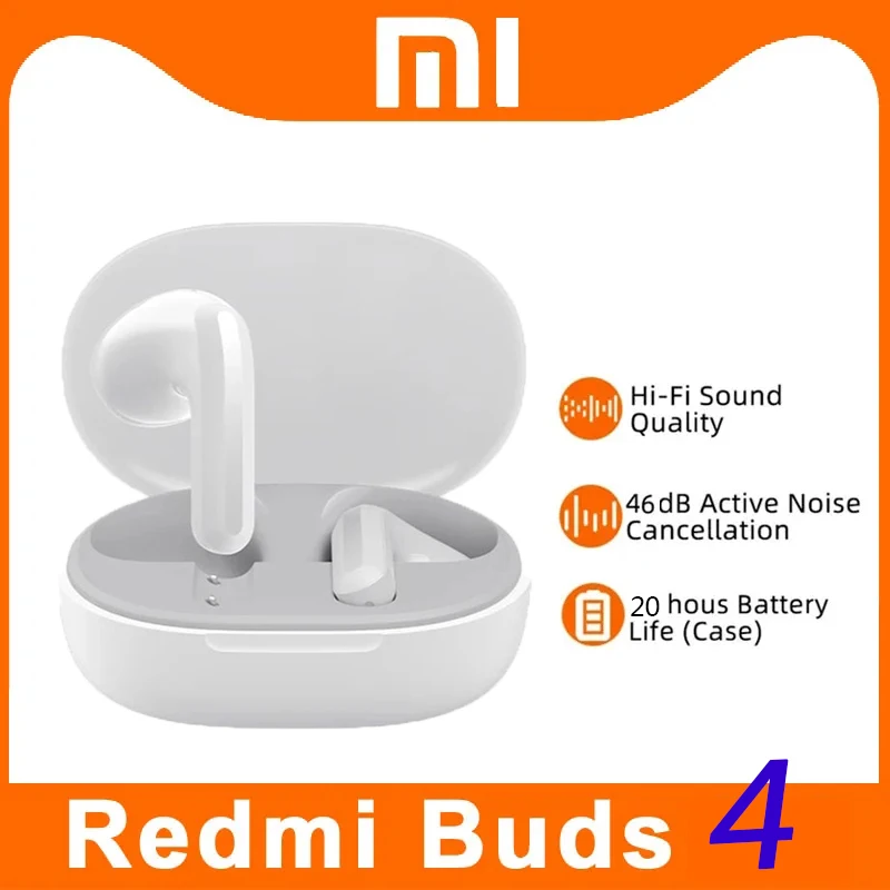 Xiaomi-auriculares inalámbricos Redmi Buds 4 Lite, cascos con Bluetooth 5,3, ip54, 20H de tiempo de reproducción