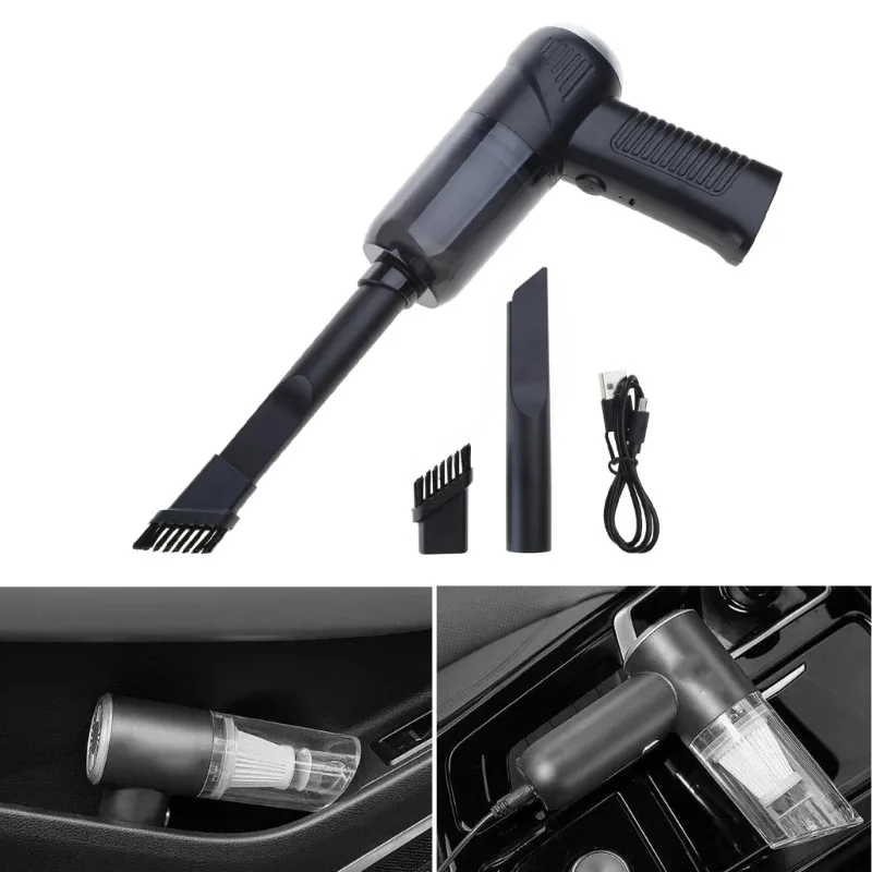 Wireless Vacuum Cleaner Vacuum Cleaner Portable Vacuum Cleaner Handheld Vacuum Cleaner Household Vacuum Cleaner Small Car Wireless Charging Fully Automatic High Power Powerful Car Vacuum Cleaner Desktop Computuer