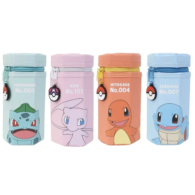 

Anime Pokemon Pencil Case Pikachu Figure Stationery Box for Girl Boys Fashion Cosmetic Bag Female Portable Hexagonal Storage Box
