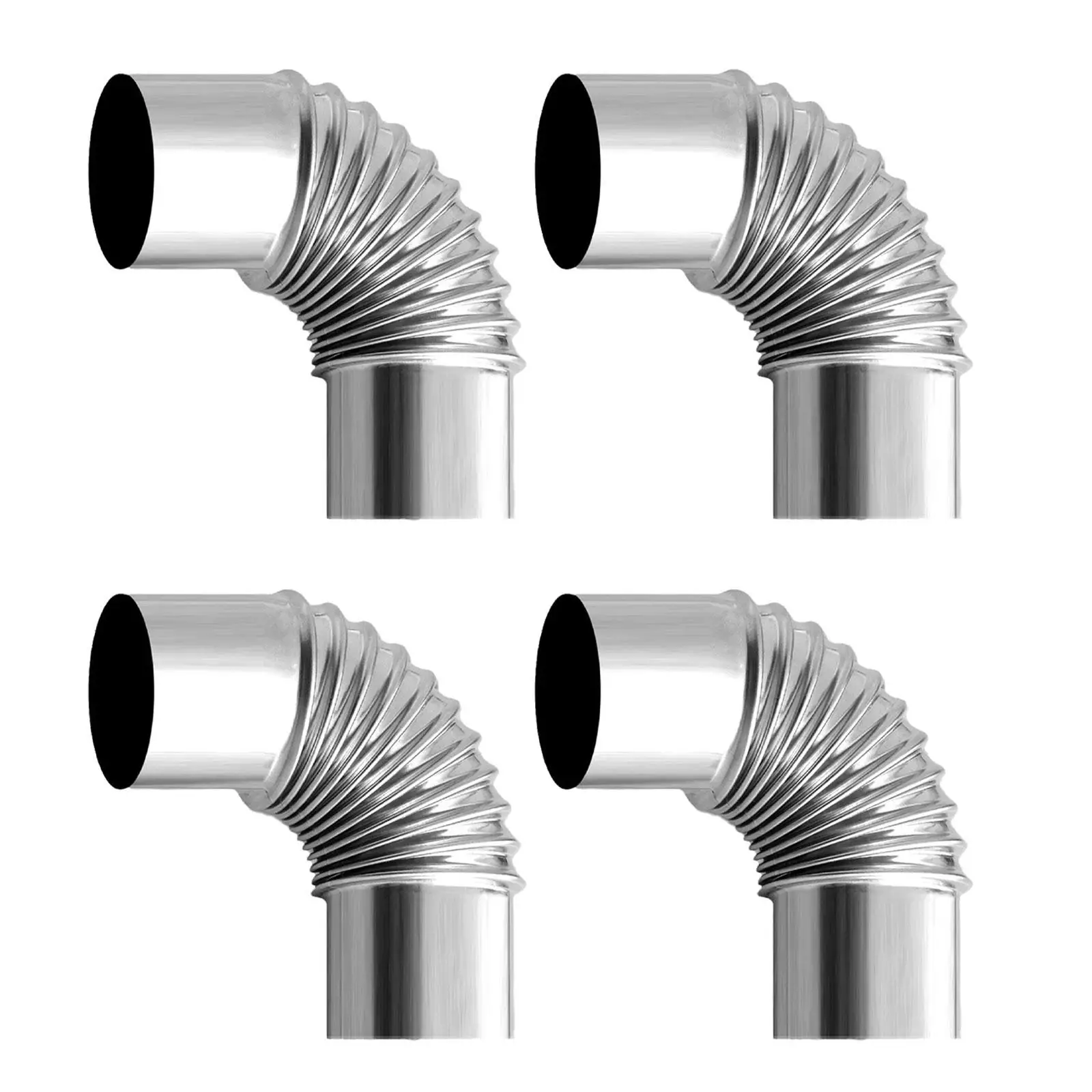 Stove Pipe Elbow Fire Place Gas Heater Exhaust Pipe for Tent Hiking Camping Stove Pipe Elbow Fire Place Gas Heater Exhaust Pipe for Tent Hiking Camping