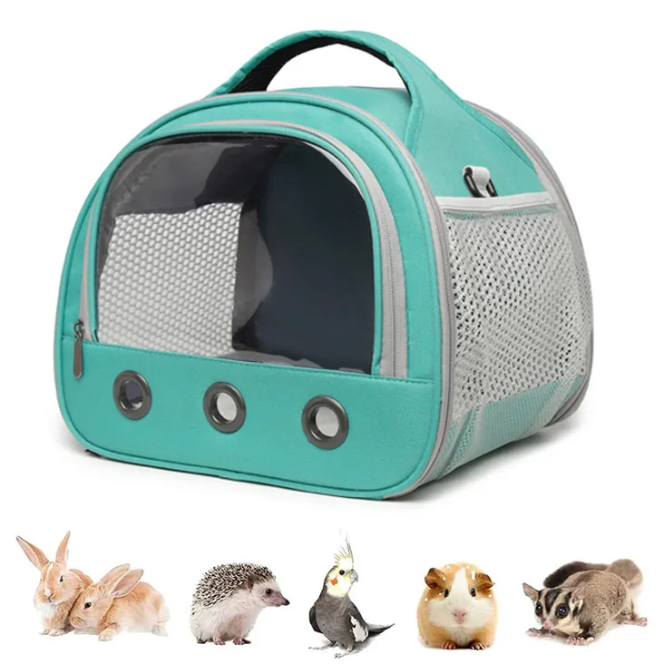 

Foldable hamster bag, portable breathable guinea pig shoulder bag, bunny parrot handbag, small pet bag