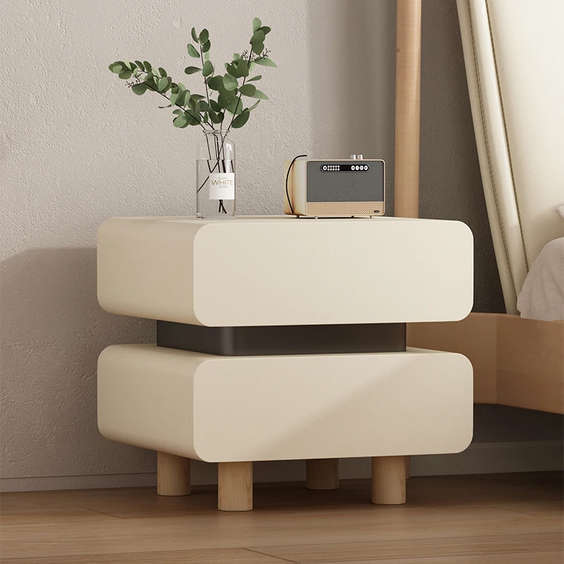 

Library Side Nightstands Living Room Organizer Console Italian Bedside Table Drawers Luxury Mesa De Noche Bedroom Furniture