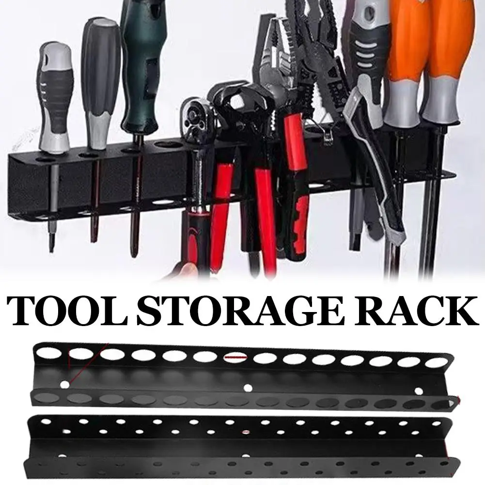 Holes Easy To Install Wall Mounted Tool Holder for Various Sized Pliers Tool in Garage NEW