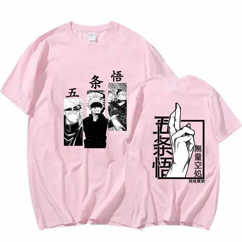 Anime Satoru Gojo Jujutsu Kaisen T Shirt Fashion Summer Loose Women Oversized Short Sleeve Sport Casual T Shirt Soft Tops 3