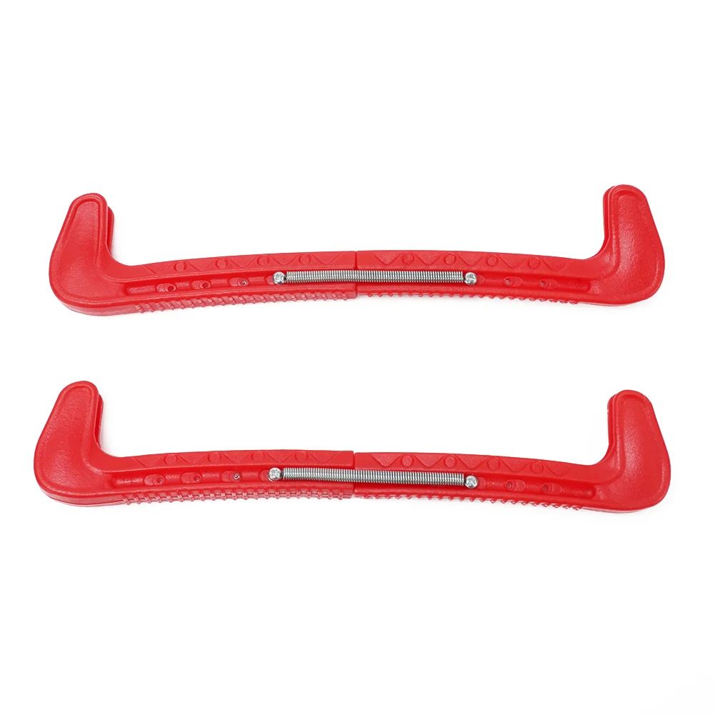 Ice Skate Protector Skates Cover Ice Skate 1 Pair Approx.31cm Plastic Adjustable Protective Hockey Skates Guards