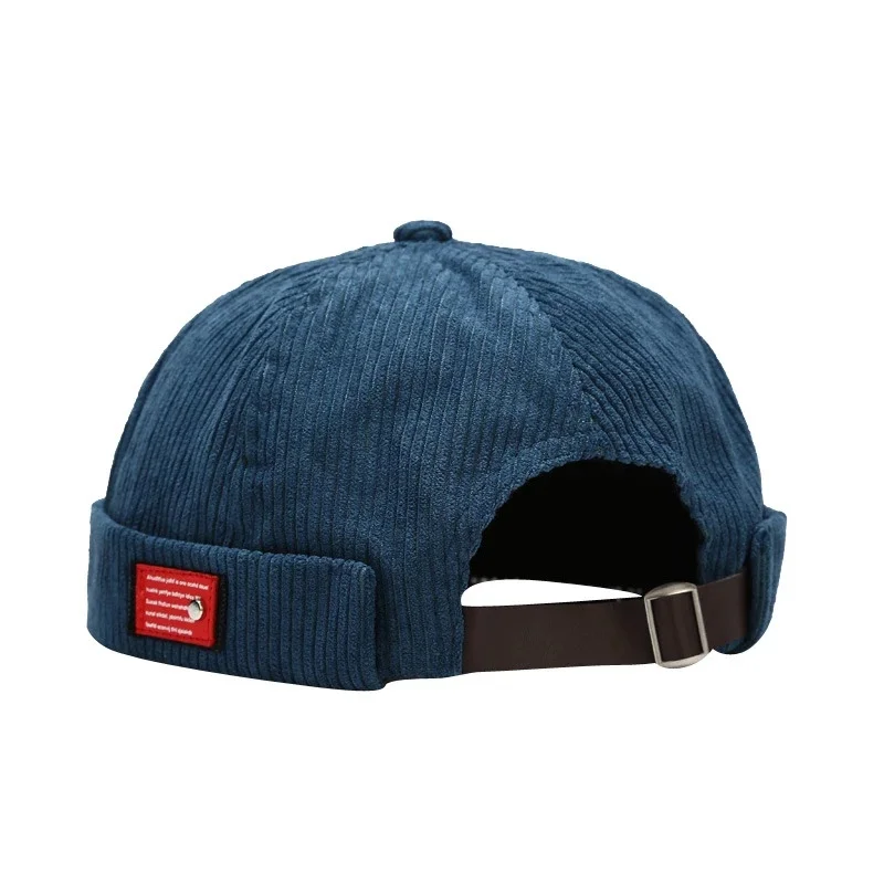 Berretto docker uomo vintage in velluto a coste regolabile_voghion.com
