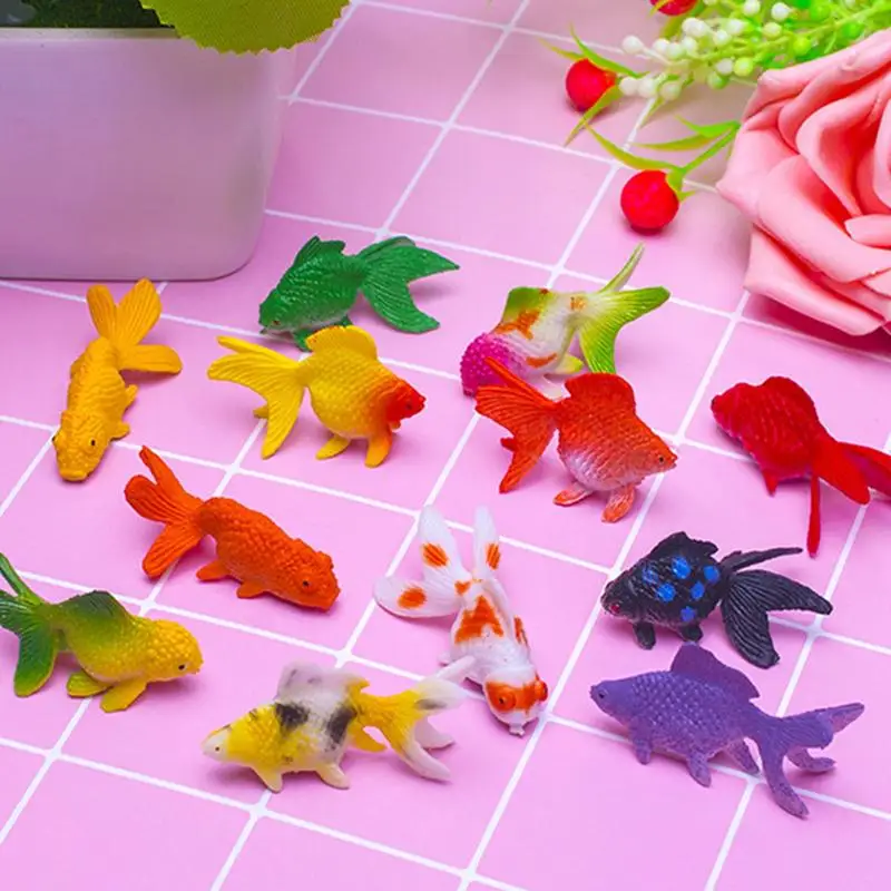 20 Statuette Pesciolini In Miniatura In Resina - Decorazione Per Acquario, Giardino Fatato, Micro Paesaggi E Piante Grasse - 2,2-3,1 Cm