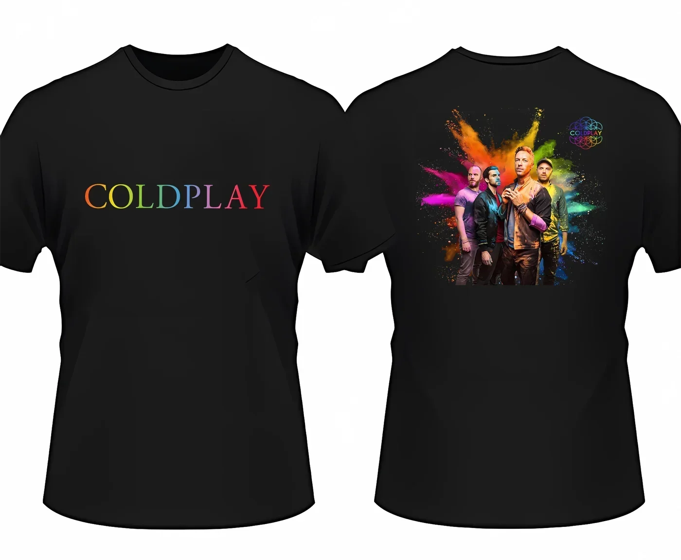 

new British CoolPlay Pop Band T-shirt men's fashion men's tour T-shirt coolplay T-shirt women's short-sleeved cotton color tee