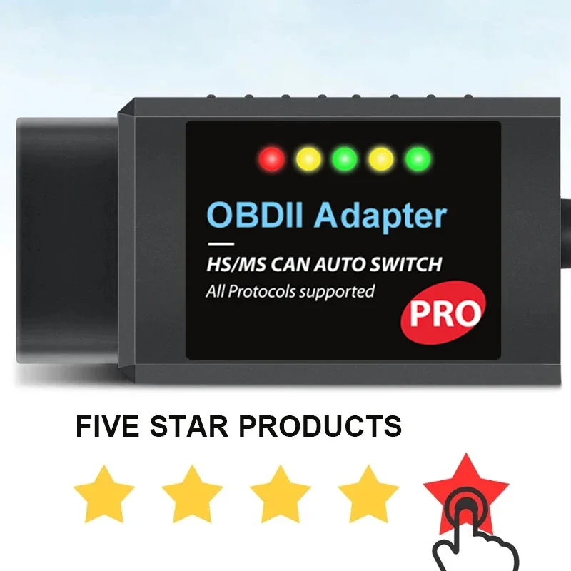 OBDMonster FORScan Pro For Ford Mazda Coding Car Diagnostic Tool with HS/ MS CAN Switch OBD2 ELM327 V1.5 Scanner Adapter