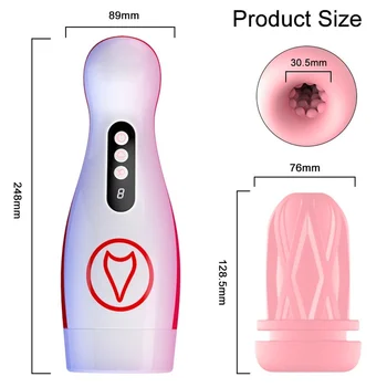 Automatic Blowjob Sucking Masturbator Vibrator for Adult Male Oral Sex Machine Toys for Men Pussy Pump Cheap Masturbation Cup 6