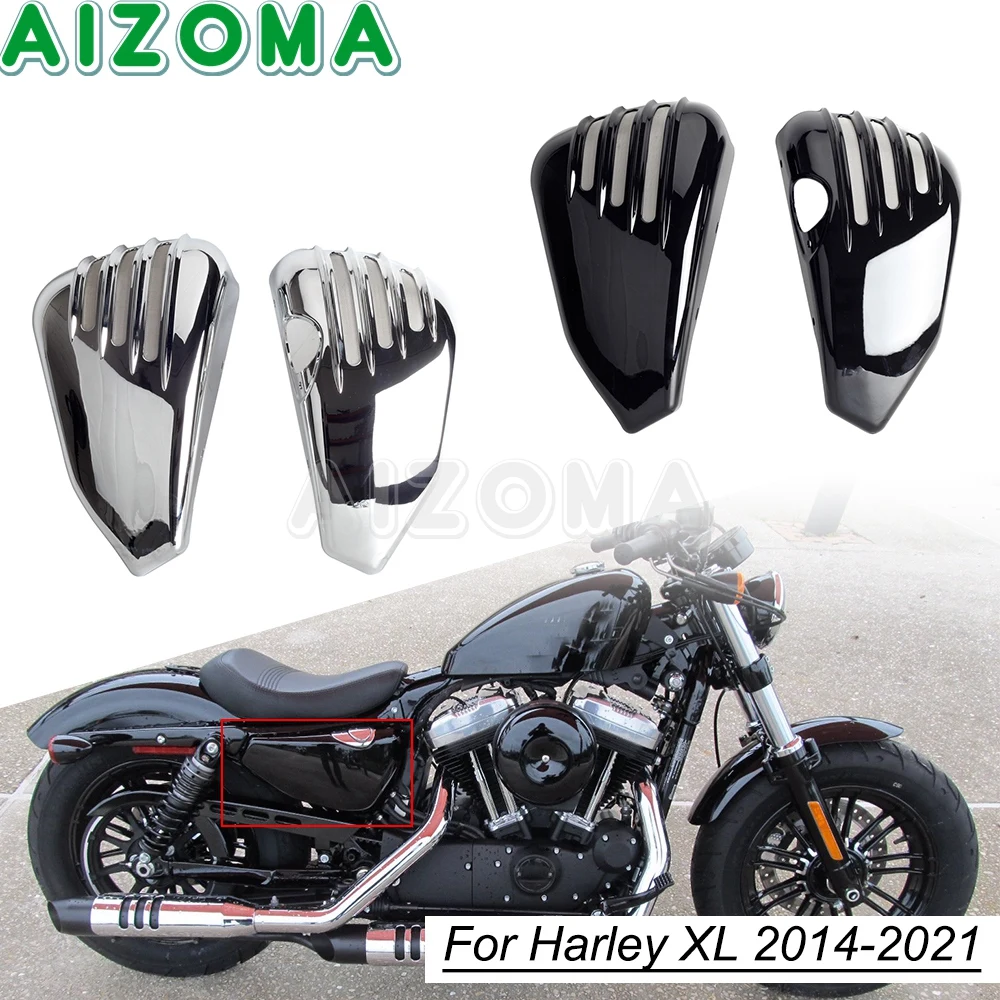 

Side Battery Fairing Cover Protector for Harley Sportster Iron XL1200 XL883 XL 1200 883 C/T/V/X/L/CX Custom Forty Eight 14-21