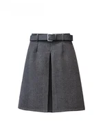 High Waist Suit Sle f Skirt for plus Size Women Casual Versatile Loose Korean Sle Autumn Season Polyester Fiber