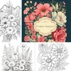 Flower Fantasy Art Coloring Book 22 Page Gift For Birthday Party Relieve Stress Kill Time Graffiti Painting Drawing Art Book 4