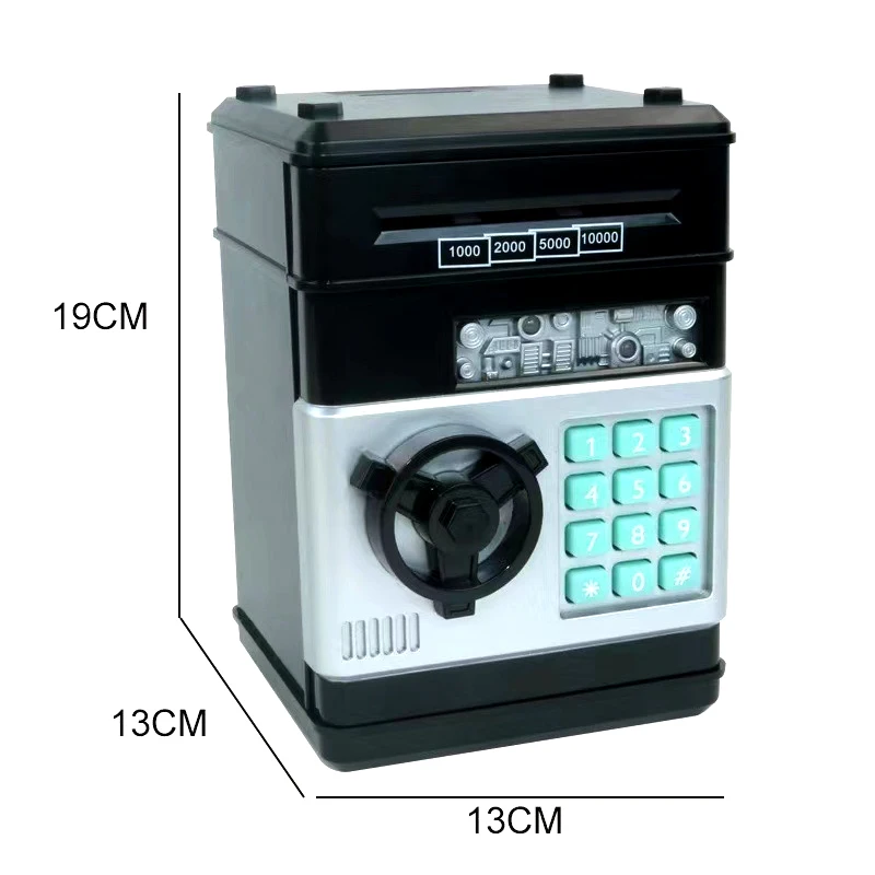 Electronic Children's Piggy Bank Password Safe Key Money Box Kid Digital Coins Cash Saving Deposit Household Atm Machine Gifts