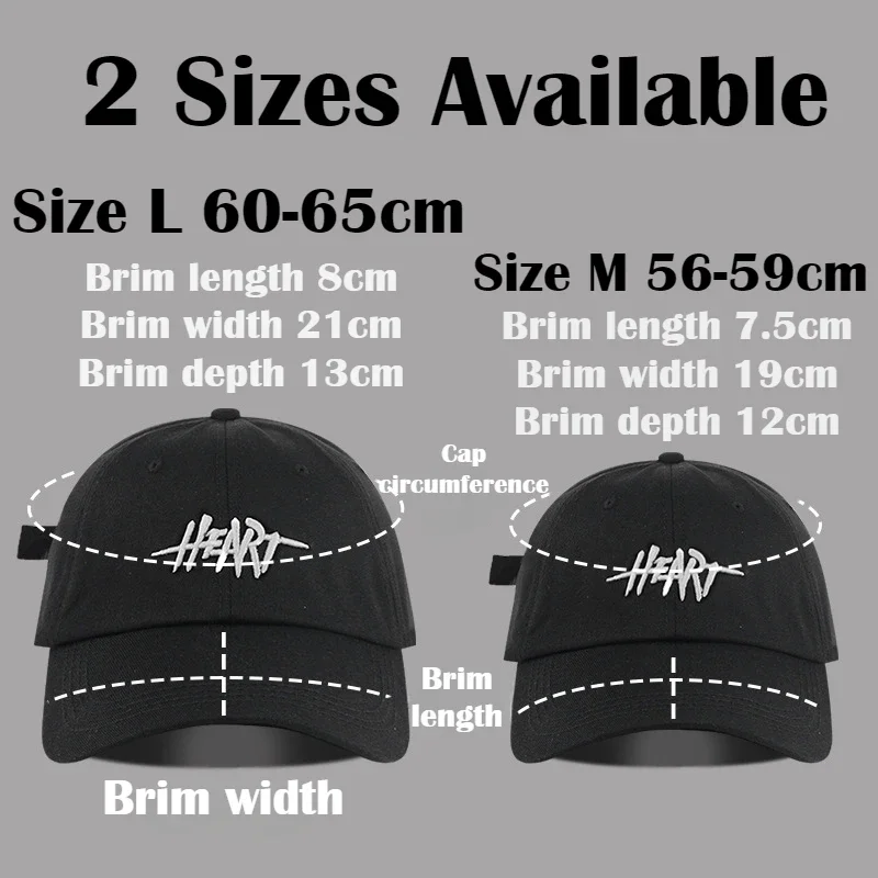 XXL Big Size Baseball Caps Letters Big Head Soft Cotton Extra Large Size Women's Low Profile Golf Hats OverSize Caps For Men 2
