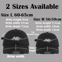 XXL Big Size Baseball Caps Letters Big Head Soft Cotton Extra Large Size Women's Low Profile Golf Hats OverSize Caps For Men 2