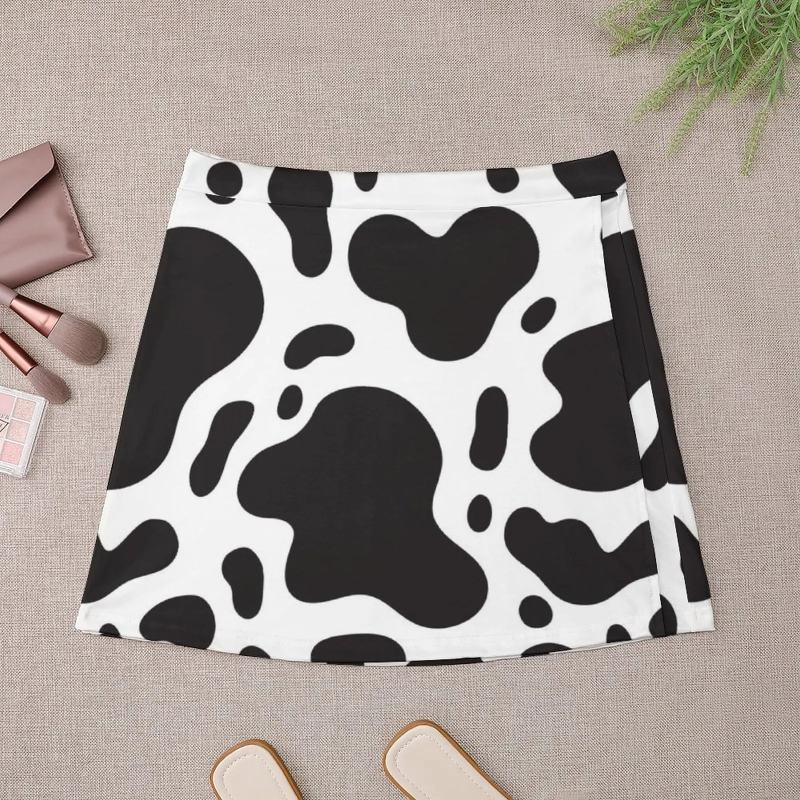Cow pattern Mini Skirt elegant skirts for women sexy skirt women clothes extreme mini dress