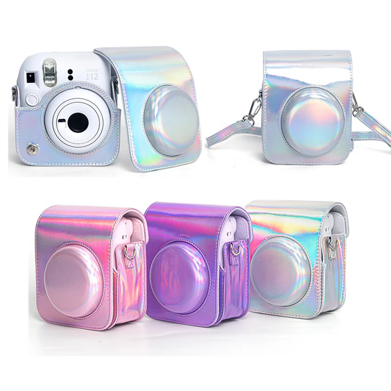 Fantasy Camera Case For Fujifilm Instax Mini 12 Camera PU Protective Case Carry Bag Cover With Shoulder Strap Digital Storage Bag