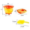 Beach Toys for Kids Foldable Bucket for Car Toddlers sand Toys with Collapsible Shovel Rake Set Sand Molds Summer Outdoor Kids 4