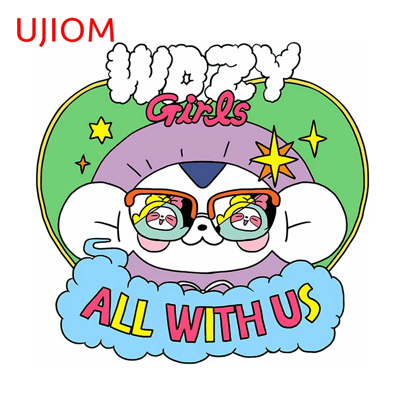 

UJIOM 13cm X 12.6cm Creativite Monkey WDZY Wall Stickers Cartoon Laptop Living Room Decal Personality Home Decor Wallpapers