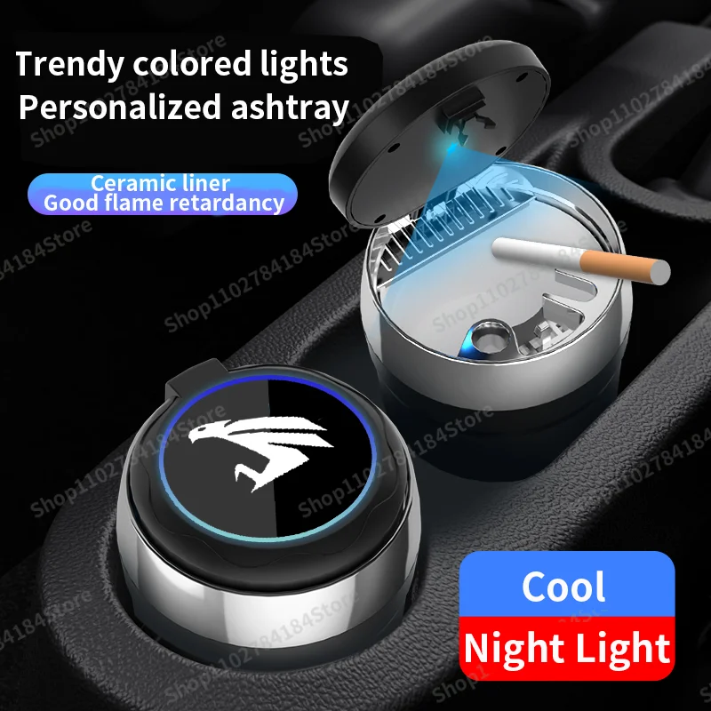 

Lightweight car ashtray with LED cup detachable smokeless flame retardant suitable ForToyota Harrier Car Interior Accessories