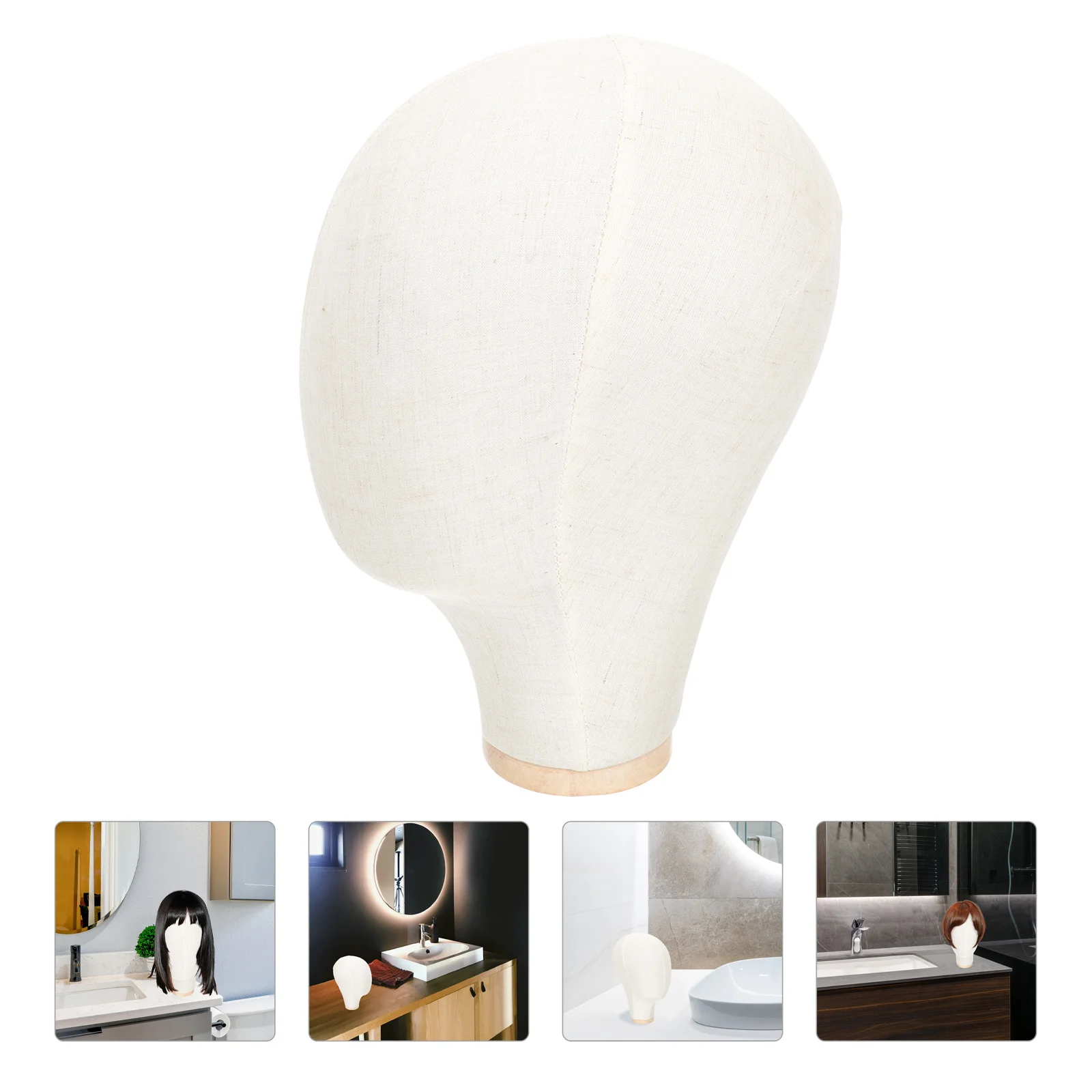 Mannequin Hanger Hat Rack Model Hair Stand Linen Hairdressing Tripod Hat Display Rack