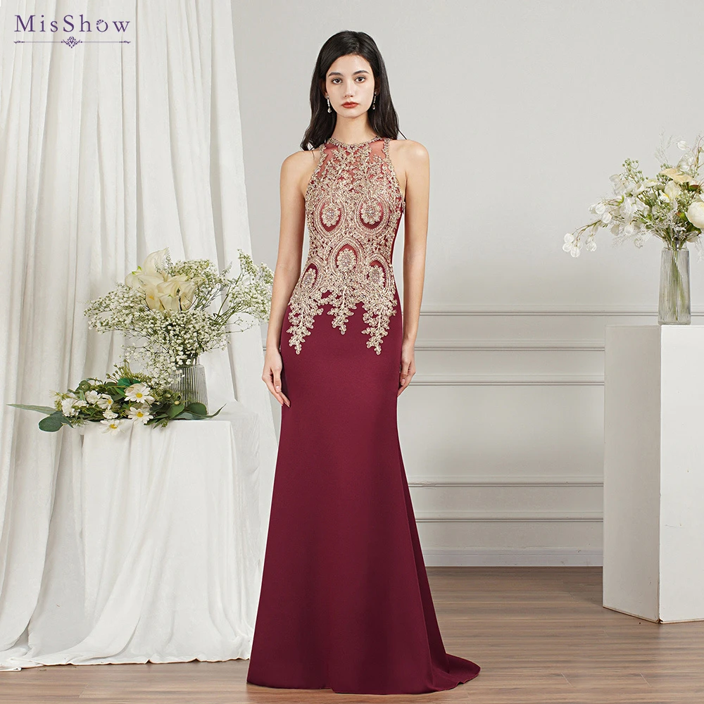 

In Stock Vestido De Festa Long Evening Dresses Black Sleeveless Mermaid Evening Party Dress Gowns robe de soiree CPS525