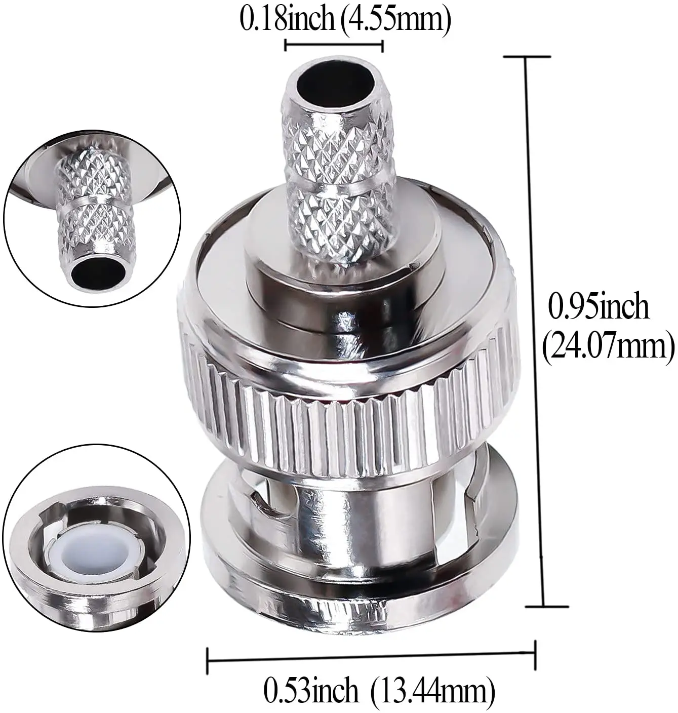 tuolnk bnc male plug conector crimp rg58 rg142 01