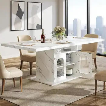 Marble Storage Dining Table 1