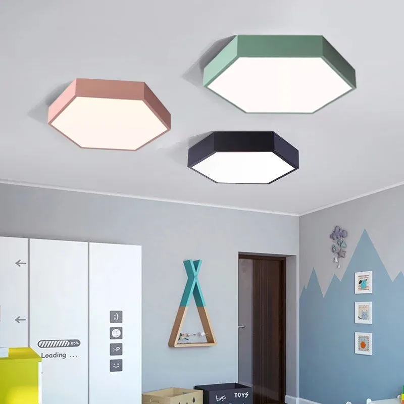 

Nordic LED Ceiling Light Minimalist Modern Macaron Illumination Bedroom Living Room Study Entryway Aisle Indoor Luminaire Lustre