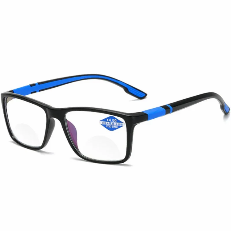 Vintage Square Frame Anti Blue Light Reading Glasses for Women Men Unisex Prescription Far Sight Diopter Eyeglasses Plus+1.0+1.5 4
