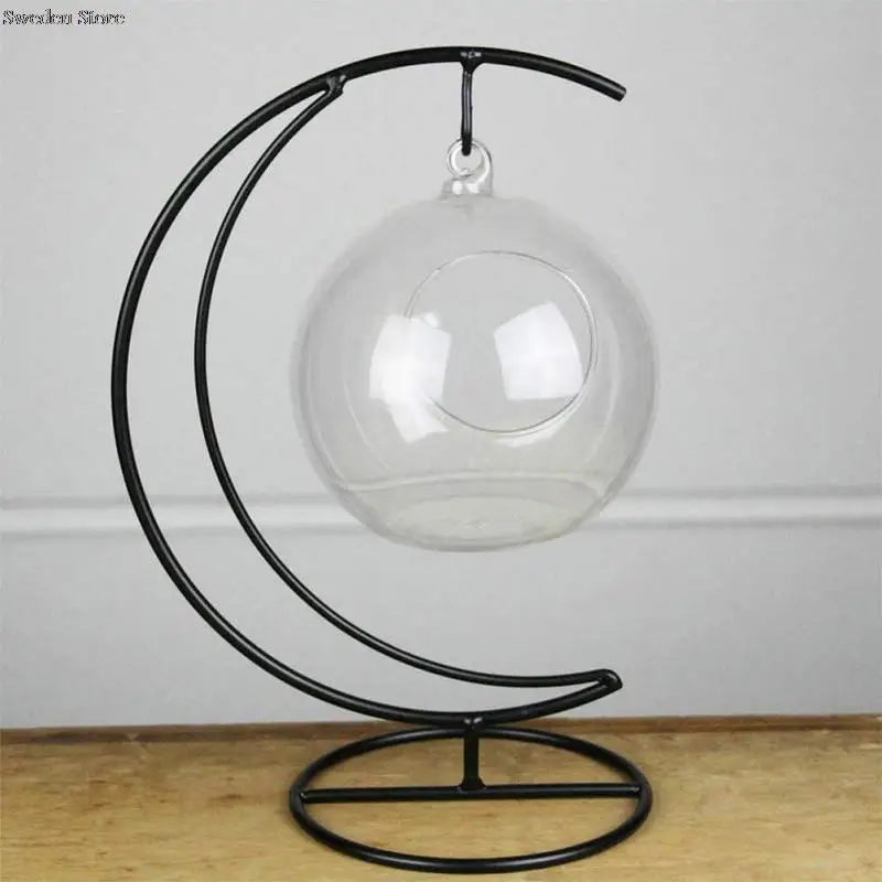 Plant Hanger 1pc Hanging Plant Terrarium Metal Stand Tabletop Display Stand for Ornament Plants Succelent Home Office Decoration
