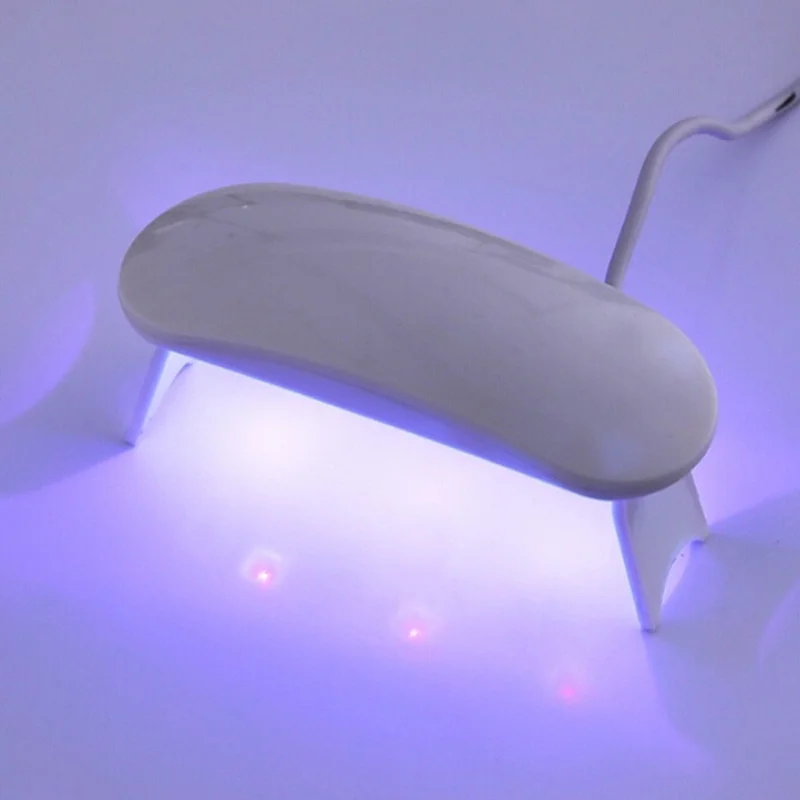 Mini Usb 6W Nail Drying Lamp Machine Portable 3 LED UV Manicure Lamp Nails USB Cable Home Use Nail Small Desk Drying