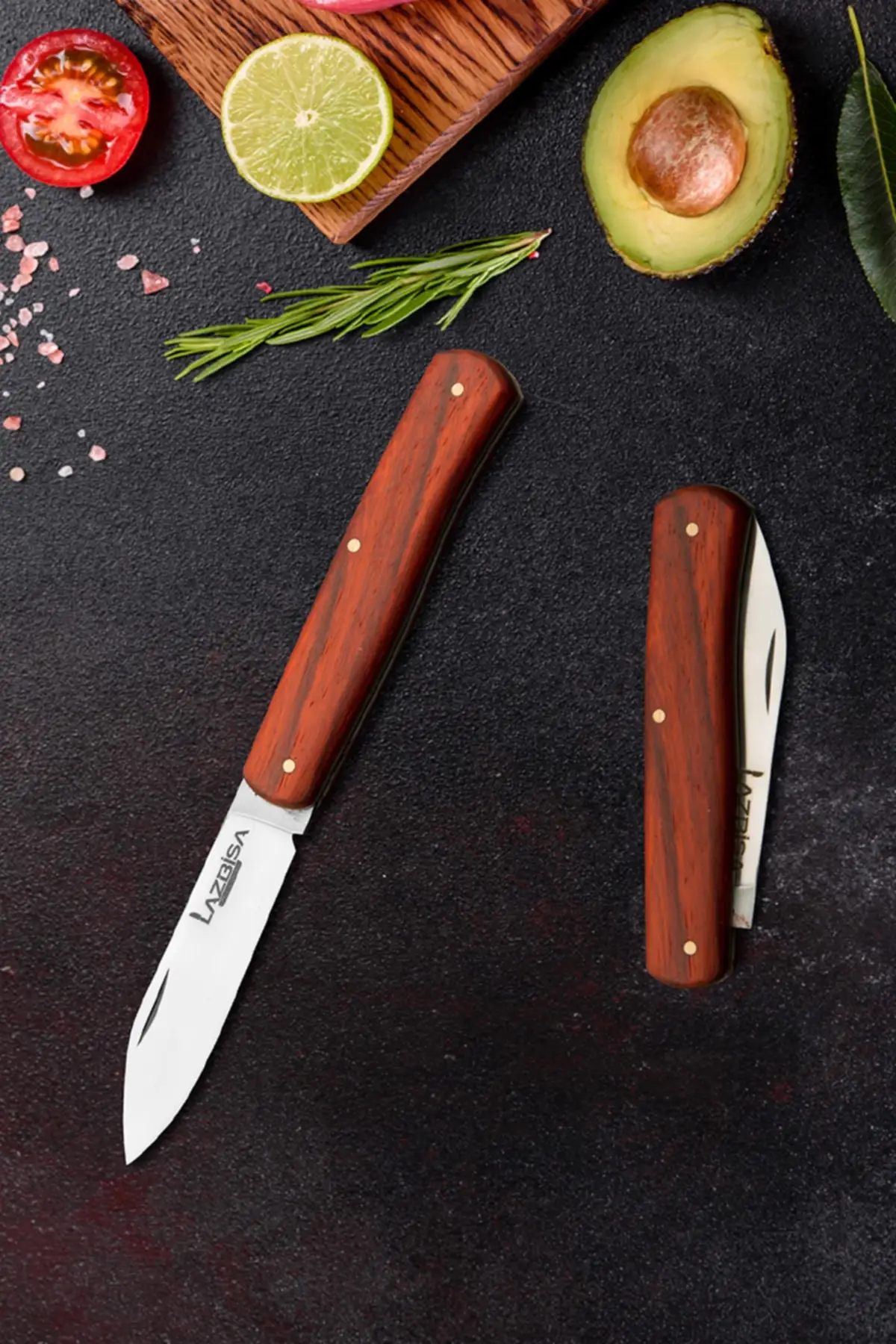 

Kitchen Knife Meat Bread Vegetable Fruit Knife Pocket Knife Camping Knife Handmade (20.5 Cm)